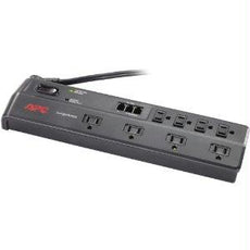 Apc By Schneider Electric Apc Home/office Surgearrest 8 Outlets With Tel2/splitter Jacks, 120v Color Black