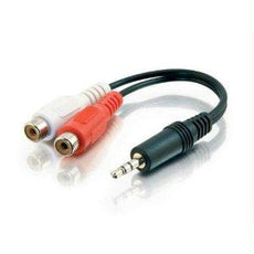40422 - C2g 6in Value Series™ One 3.5mm Stereo Male To Two Rca Stereo Female Y-cable - C2g
