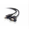 28069 - C2g 3ft Panel-mount Usb 2.0 A Female To B Male Cable - C2g