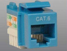 N238-001-BL - Tripp Lite Blue Cat6/cat5e Rj45 110 Punch Down Keystone Jack - Tripp Lite