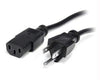 PXT101_3 - Startech 3ft (1m) 18awg Flexible Computer Power Cord W/ Nema 5-15p And Iec 60320 C13 Conn - Startech