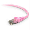 A3L980-15-PNK-S - Belkin International Inc 15ft Cat6 Snagless Patch Cable, Utp, Pink Pvc Jacket, 23awg, 50 Micron, Gold Pla - Belkin International Inc