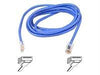 A3L791-25-BLU - Belkin International Inc 25ft Cat5e Patch Cable, Utp, Blue Pvc Jacket, 24awg, T568b, 50 Micron, Gold Plat - Belkin International Inc