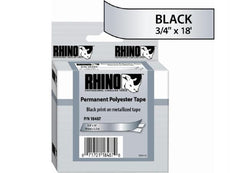 18487 - Dymo Rhino 3/4in X 18ft Metallized Permanent Labels - Dymo