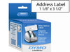 30251 - Dymo Labels - Address Labels - White - 1.1 In X 3.5 In - Dymo