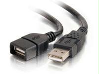 52106 - C2g 1m Usb 2.0 A Male To A Female Extension Cable - Black (3.3ft) - C2g