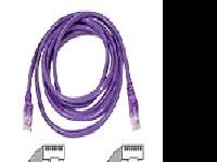 A3L791-07-PUR-S - Belkin International Inc 7ft Cat5e Snagless Patch Cable, Utp, Purple Pvc Jacket, 24awg, T568b, 50 Micron, - Belkin International Inc