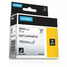 1734821 - Dymo Rhino 1x1 White Vinyl Self Lam - Dymo