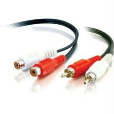 40468 - C2g Audio Extension Cable - Rca - Female - Rca - Male - 6 Feet - Black - C2g