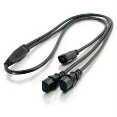 29818 - C2g 6ft 16 Awg 1-to-2 Power Cord Splitter (1 Iec320c14 To 2 Iec320c13) - C2g