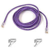 A3L791-25-PUR-S - Belkin International Inc 25ft Cat5e Snagless Patch Cable, Utp, Purple Pvc Jacket, 24awg, T568b, 50 Micron - Belkin International Inc