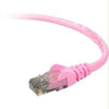 A3L980-10-PNK-S - Belkin International Inc Cat6 Snagless Patch Cable - Belkin International Inc