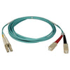 N816-02M - Tripp Lite 2m 10gb Duplex Multimode 50/125 Om3 Lszh Fiber Optic Patch Cable Lc/sc Aqua 6ft - Tripp Lite