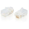 01939 - C2g Rj45 Cat5 8x8 Modular Plug For Flat Stranded Cable - 25pk - C2g