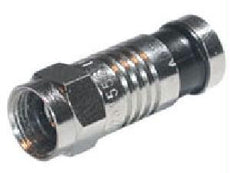 41128 - C2g Rg59 Compression F-type Connector With O-ring - 10pk - C2g