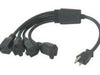 29806 - C2g 3ft 16 Awg 1-to-4 Power Cord Splitter (1 Nema 5-15p To 4 Nema 5-15r) (taa Compli - C2g