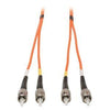 N302-006 - Tripp Lite 2m Duplex Multimode 62.5/125 Fiber Optic Patch Cable St/st 6ft 2 Meter - Tripp Lite