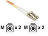 FJ6LCLC-20M - Unc Group Llc 20 Meter Lc-lc Om1 1gig Fiber Optic Cable, Orange, Ofnr, 62.5/125 Fiber, Multimo - Unc Group Llc