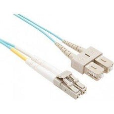 FJ5GLCSC-15M - Unc Group Llc 15 Meter Lc-sc Om3 10gig Fiber Optic Cable, Aqua, Ofnr, 50/125 Fiber, Multimode - Unc Group Llc