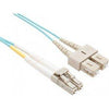 FJ5GLCSC-15M - Unc Group Llc 15 Meter Lc-sc Om3 10gig Fiber Optic Cable, Aqua, Ofnr, 50/125 Fiber, Multimode - Unc Group Llc