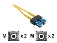 FJ9SCSC-01M - Unc Group Llc 1 Meter Sc-sc Singlemode Fiber Optic Cable, Yellow, Ofnr, 9/125 Fiber, Single-mo - Unc Group Llc