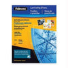 5221502 - Fellowes, Inc. Laminating Sheets Self Adhesive 9x12 3mi - Fellowes, Inc.