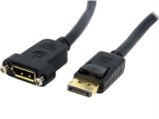 DPPNLFM3 - Startech 3ft Panel Mount Displayport Cable (male To Female); 4k X 2k Video (3840x2400p 60 - Startech