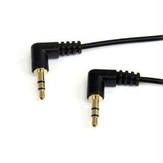 MU1MMS2RA - Startech 1ft 3.5mm Right Angle Stereo Audio Cable - Startech