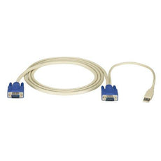 EHN9000U-0015 - Black Box Kvm Cpu Cable - Ec Series, Vga, Usb, 15-ft. (4.6-m) - Black Box