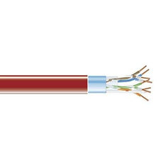 Black Box Cat5e 350-mhz Solid Ethernet Bulk Cable - Shielded (f/utp), Cmr Pvc, Red, 1000-f