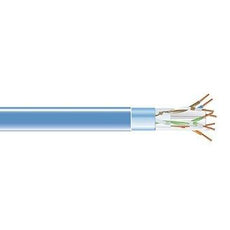Black Box Cat6 400-mhz Solid Ethernet Bulk Cable - Shielded (f/utp), Cmp Plenum, Blue, 100