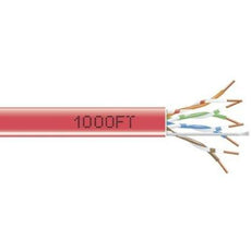 Black Box Cat5e 350-mhz Solid Ethernet Bulk Cable - Unshielded (utp), Cmr Pvc, Red, 1000-f