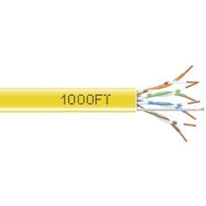 Black Box Cat5e 350-mhz Solid Ethernet Bulk Cable - Unshielded (utp), Cmr Pvc, Yellow, 100