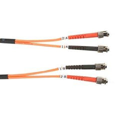 FO625-002M-STST - Black Box Om1 62.5/125 Multimode Fiber Optic Patch Cable - Ofnr Pvc, St To St, Orange, 2-m - Black Box