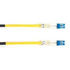 FOSM-003M-LCLC - Black Box Os2 9/125 Singlemode Fiber Optic Patch Cable - Ofnr Pvc, Lc To Lc, Yellow, 3-m ( - Black Box