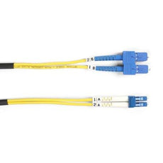 FOSM-003M-SCLC - Black Box Os2 9/125 Singlemode Fiber Optic Patch Cable - Ofnr Pvc, Sc To Lc, Yellow, 3-m ( - Black Box