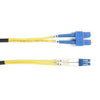 FOSM-003M-SCLC - Black Box Os2 9/125 Singlemode Fiber Optic Patch Cable - Ofnr Pvc, Sc To Lc, Yellow, 3-m ( - Black Box