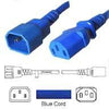 PWRC13C1402FBLU - Unc Group Llc Power Cord C13 - C14, 18awg, 10amp, 250v, Svt Jacket, Blue, 2ft, Iec C13 To Iec - Unc Group Llc