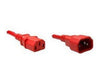 PWRC13C1410FRED - Unc Group Llc Power Cord C13 - C14, 18awg, 10amp, 250v, Svt Jacket, Red, 10ft, Iec C13 To Iec - Unc Group Llc