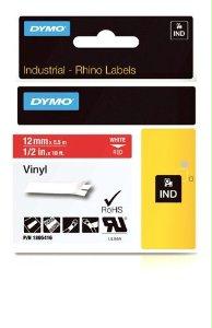 1805416 - Dymo Rhino 1/2in Red Vinyl-12mm - Dymo