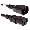 PWRC13C1405FBLK - Unc Group Llc Power Cord C13 - C14, 18awg, 10amp, 250v, Svt Jacket, Black, 5ft, Iec C13 To Iec - Unc Group Llc