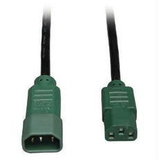 P004-004-GN - Tripp Lite 4ft Computer Power Cord Extension Cable C14 To C13 Green 10a 18awg - Tripp Lite