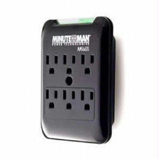 MMS660S - Minuteman Ups Six Grounded Outlets, High Visibility Green Led Protection Indicator, Wall-tap A - Minuteman Ups