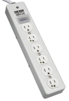 SPS610HGRA - Tripp Lite Surge Protector Power Strip Medical Hospital Rt Angle Plug 6 Outlet 10feet  Cord - Tripp Lite