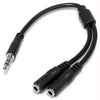 MUY1MFFS - Startech Split One Headphone Jack Into Two Separate Jacks - 3.5mm Audio Splitter - Mini J - Startech