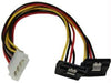 PYO2LP4LSATR - Startech Power Two Sata Drives From A Single Lp4 Power Supply Connector - Lp4 To Dual Sat - Startech