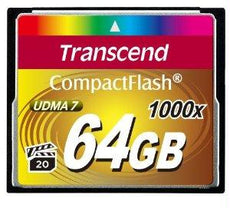 TS64GCF1000 - Transcend Information 64gb Cf Card (1000x, Type I ) - Transcend Information