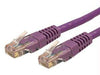 Startech 15ft Purple Cat6 Ethernet Cable Delivers Multi Gigabit 1/2.5/5gbps & 10gbps Up T