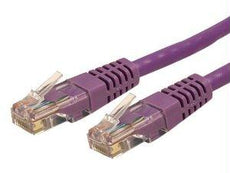 Startech 50ft Purple Cat6 Ethernet Cable Delivers Multi Gigabit 1/2.5/5gbps & 10gbps Up T