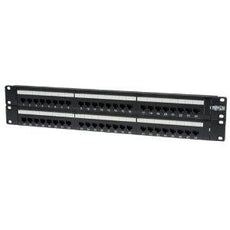 Tripp Lite 48-port Cat6 Cat5 Patch Panel Rackmount 110 Punch Down Rj45 Ethernet 1urm 568b